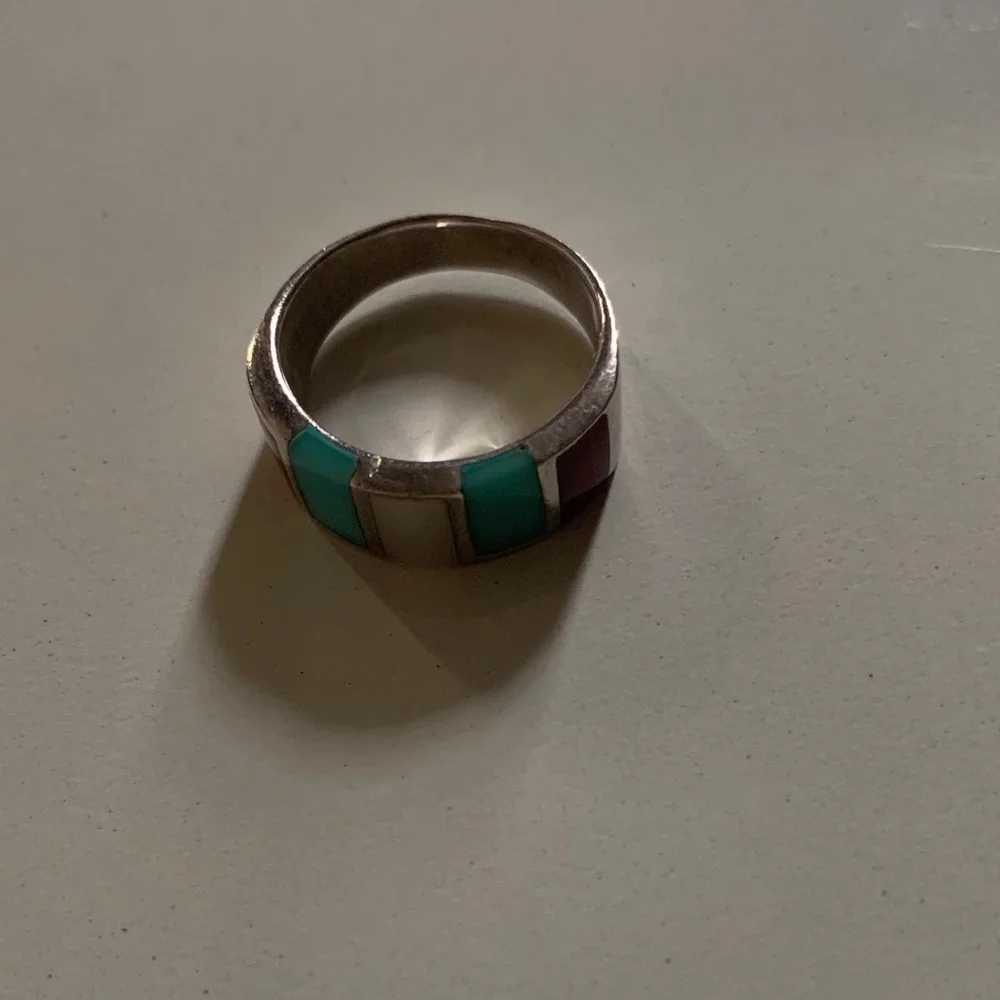 Multicolor Inlay Ring - Picture 3 of 4